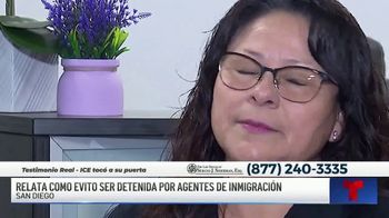 Law Offices of Sergio J. Siderman, Esq. TV Spot, 'ICE: Cámara de seguridad' [Spanish]