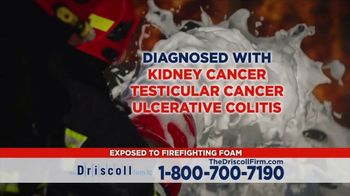 The Driscoll Firm TV Spot, 'Fire Fighting Foam Cancers'