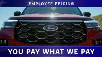 Ford Memorial Day Sellathon TV Spot, 'Employee Pricing: You Pay What We Pay' [T2]