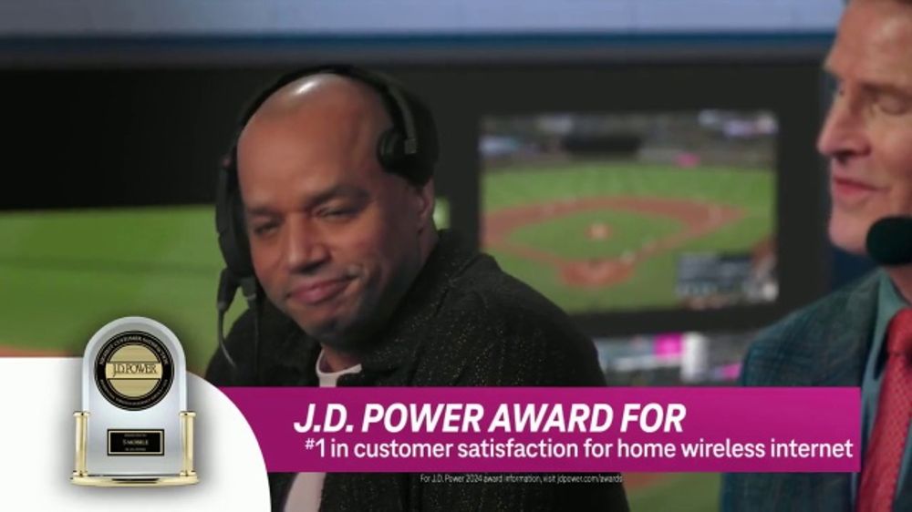 T-Mobile Home Internet TV Spot, 'Broadcast Booth: $300 Back' Featuring Zach Braff, Donald Faison