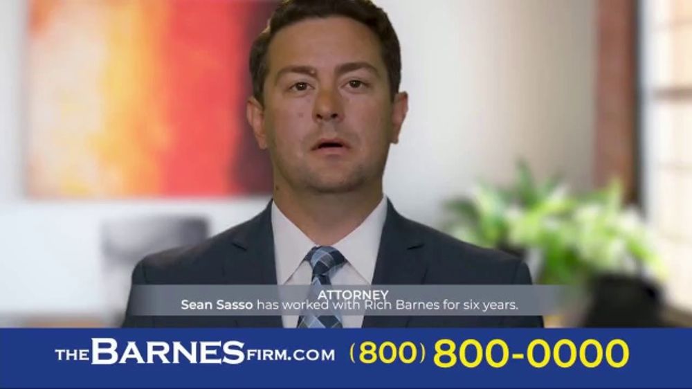 The Barnes Firm TV Spot, 'I Chose the Barnes Firm: Sean' - iSpot.tv